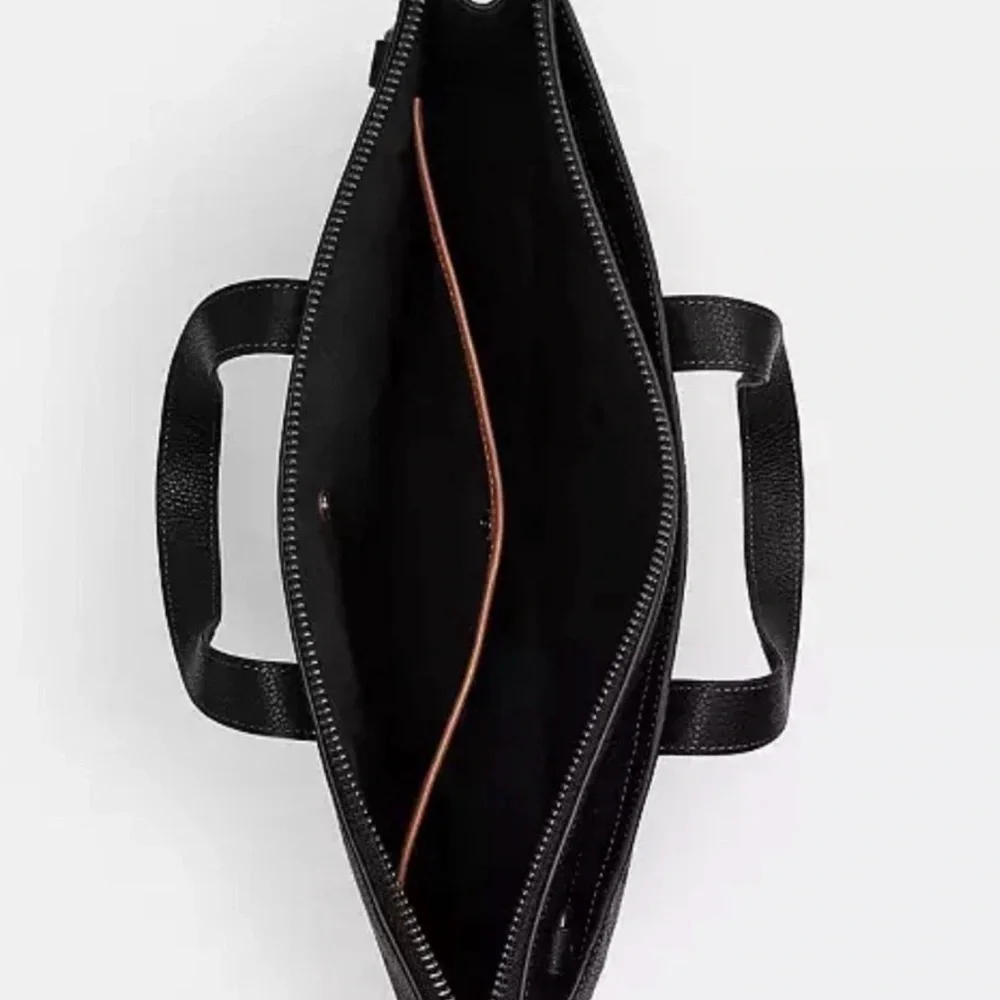 Coach black leather
